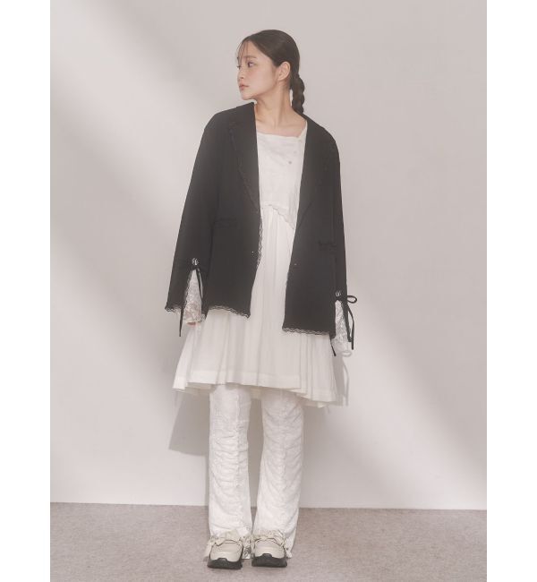 merry jenny「lace slit ribbon jacket」|テーラードジャケット|