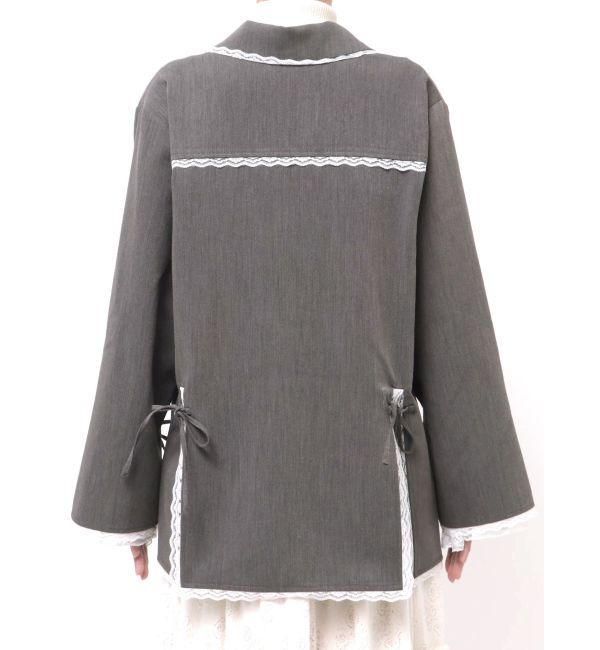 merry jenny「lace slit ribbon jacket」|テーラードジャケット|