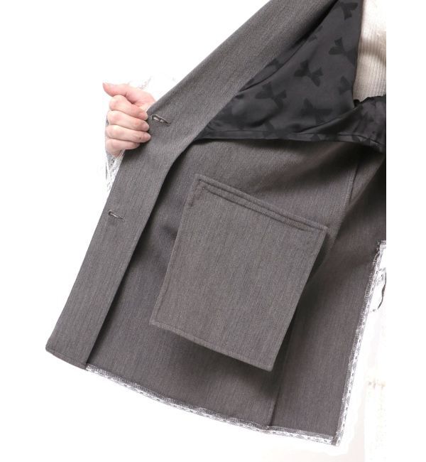 merry jenny「lace slit ribbon jacket」|テーラードジャケット|