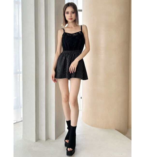 GYDA「レースレイヤードオールインワン」|オールインワン|