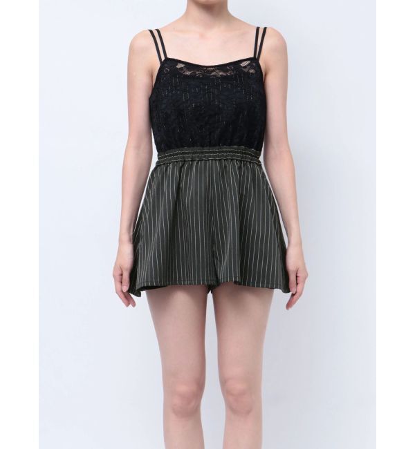 GYDA「レースレイヤードオールインワン」|オールインワン|