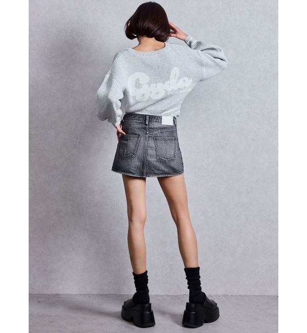 GYDA「Vintageデニムスカートライクショートパンツ」|スカート|