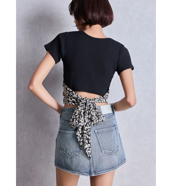 GYDA「Vintageデニムスカートライクショートパンツ」|スカート|