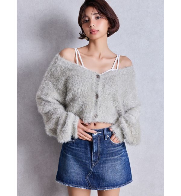 GYDA「Vintageデニムスカートライクショートパンツ」|スカート|