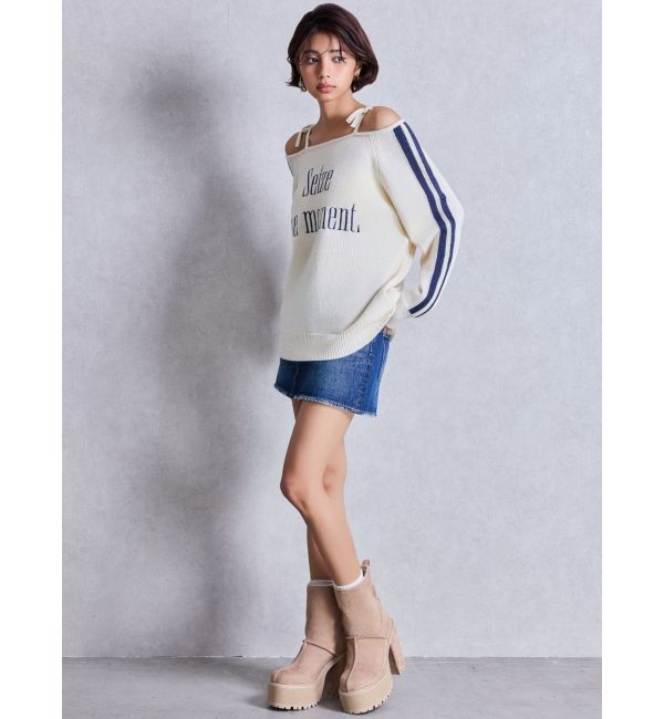 GYDA「Vintageデニムスカートライクショートパンツ」|スカート|