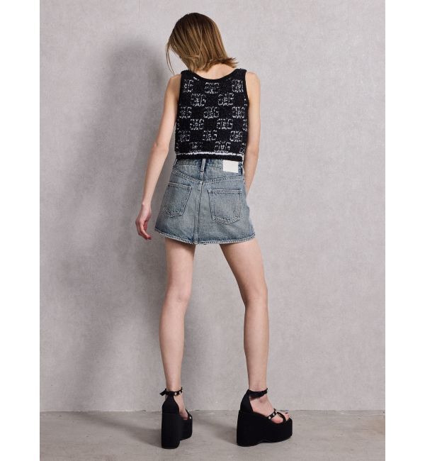 GYDA「Vintageデニムスカートライクショートパンツ」|スカート|