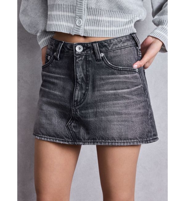 GYDA「Vintageデニムスカートライクショートパンツ」|スカート|