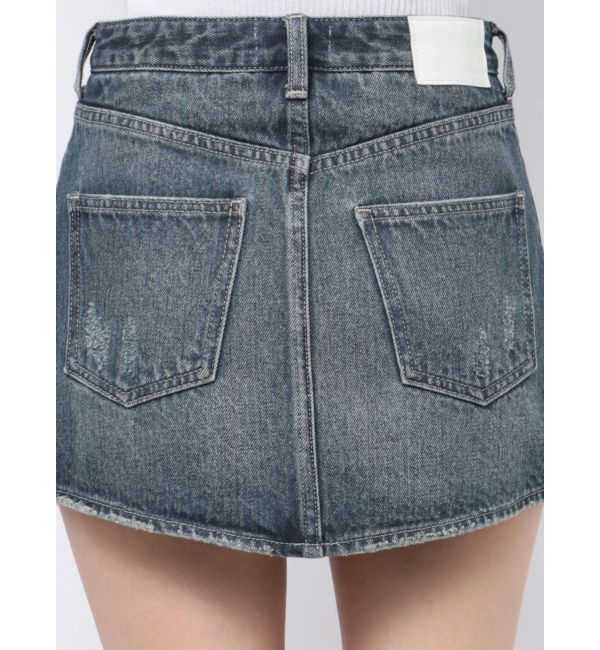 GYDA「Vintageデニムスカートライクショートパンツ」|スカート|