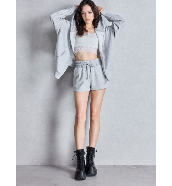 GYDA「BACK GYDAラインストーンラメパーカー」|カーディガン|