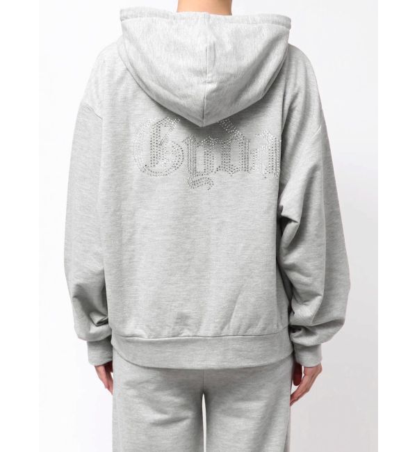 GYDA「BACK GYDAラインストーンラメパーカー」|カーディガン|