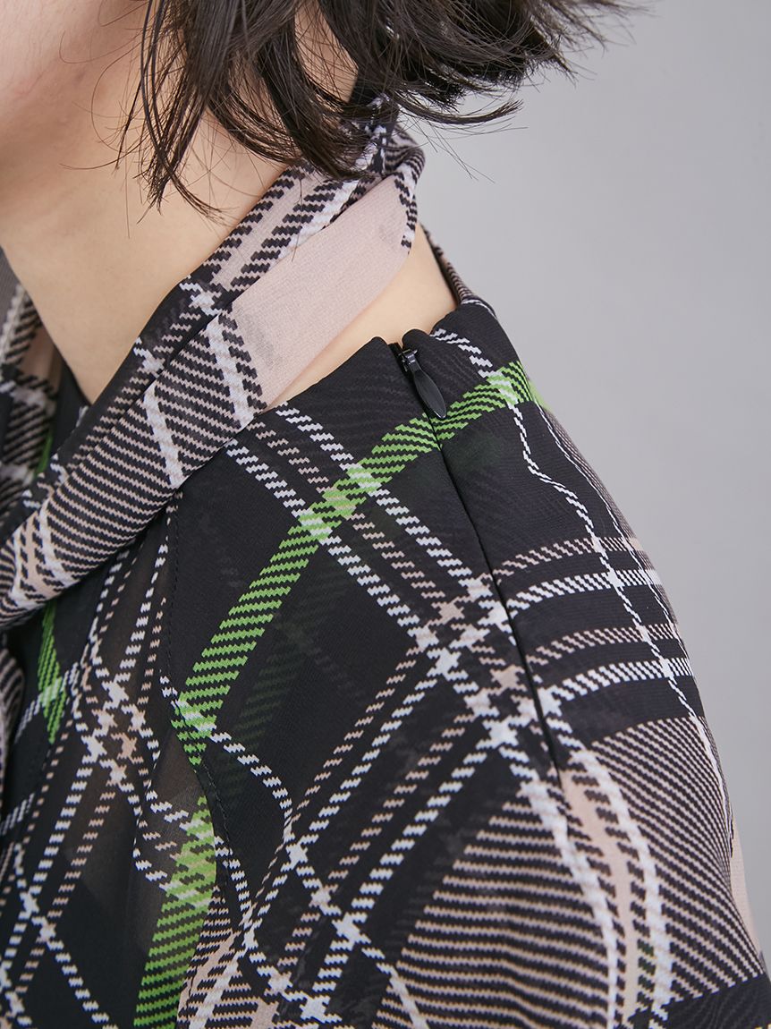 Mila Owen「チェックボウタイブラウス」|シャツ・ブラウス|