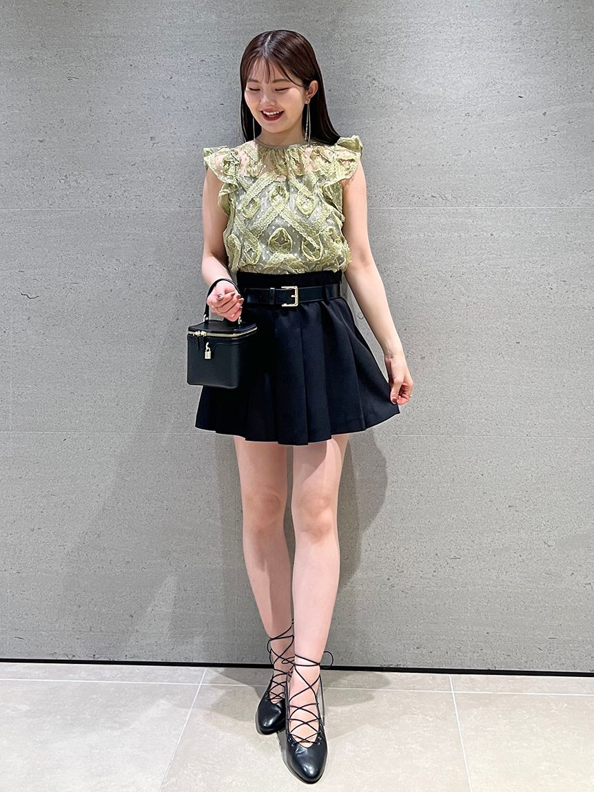 SNIDEL「レースフリルプルオーバー」|Tシャツ・カットソー|