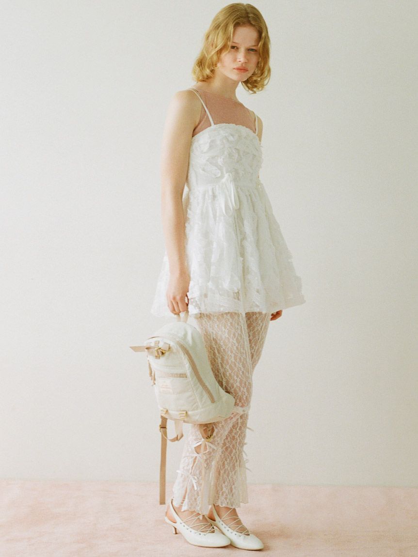 SNIDEL「チュールペプラムブラウス」|シャツ・ブラウス|