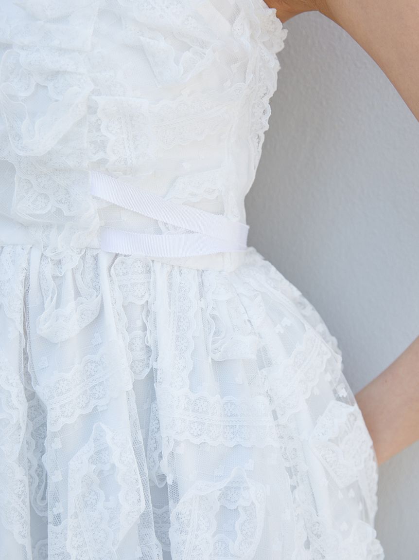 SNIDEL「チュールペプラムブラウス」|シャツ・ブラウス|