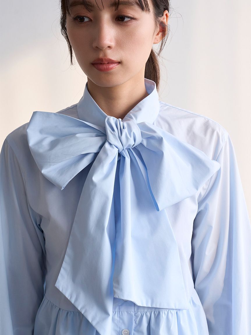 SNIDEL「レイヤードボウタイチュニック」|チュニック|