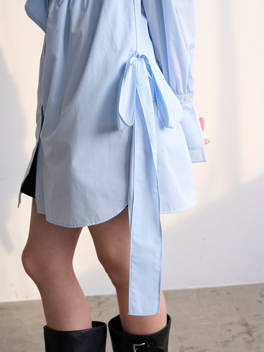 SNIDEL「レイヤードボウタイチュニック」|チュニック|