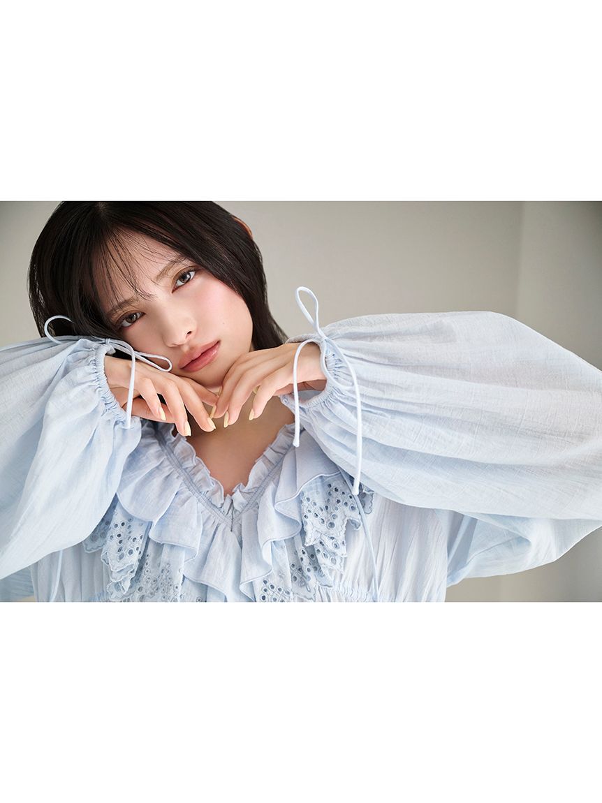 SNIDEL「コットンレースBOHOチュニック」|チュニック|