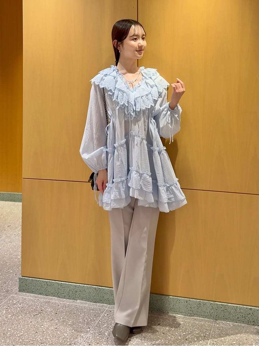 SNIDEL「コットンレースBOHOチュニック」|チュニック|