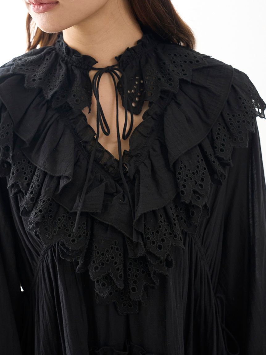 SNIDEL「コットンレースBOHOチュニック」|チュニック|