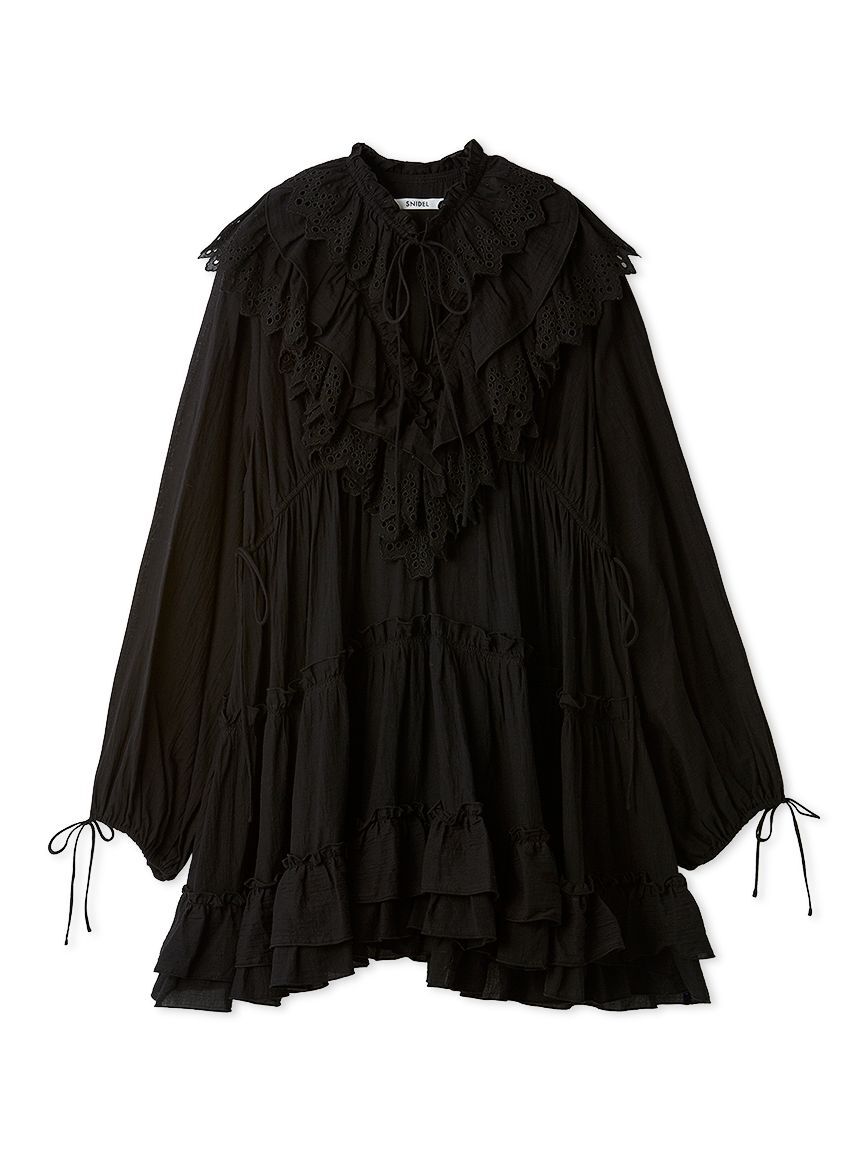 SNIDEL「コットンレースBOHOチュニック」|チュニック|