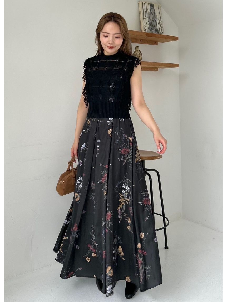 FRAY I.D「【00サイズ】ボタニカルプリントキャミソールワンピース／ウォッシャブル」|ワンピース|