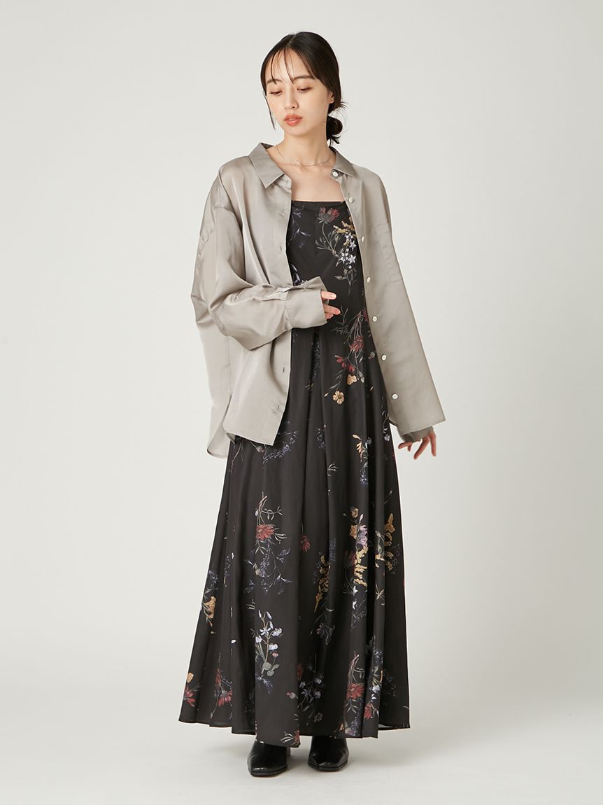 FRAY I.D「【00サイズ】ボタニカルプリントキャミソールワンピース／ウォッシャブル」|ワンピース|