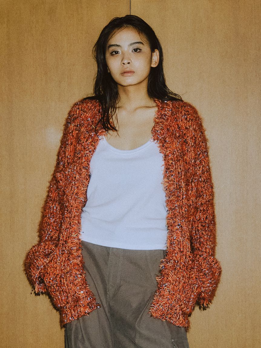 styling/「ミックスツイードカーディガン」|カーディガン|