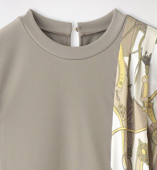  「スカーフサイドブロッキングワンピース」|ワンピース|