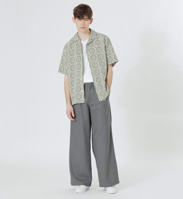  「オーナメントプリントショートスリーブシャツ」|シャツ・ブラウス|