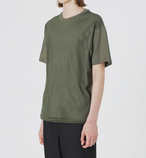  「メッシュレースコンビTシャツ」|Tシャツ・カットソー|