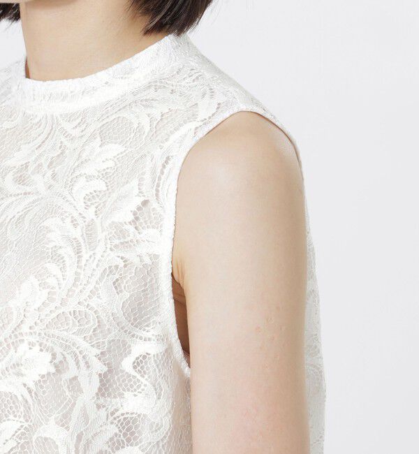 「ノースリーブレースブラウス」|シャツ・ブラウス|