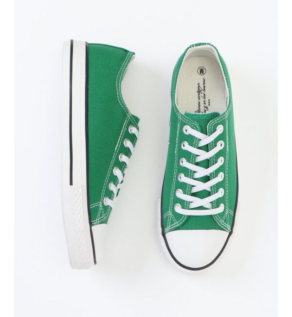 ikka「ハッスイキャンバススニーカー」|スニーカー|グリーン