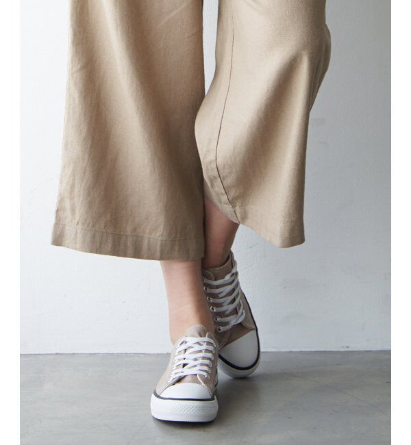 ikka「ハッスイキャンバススニーカー」|スニーカー|オークル