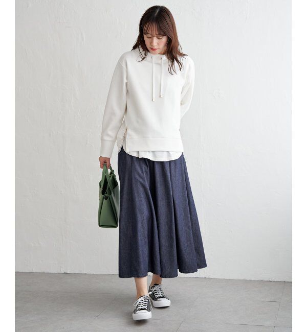 ikka「GOKU楽カノコダンボールプルオーバー」|パーカー|