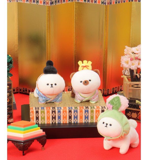 Lbc with Life「PLUFFY かぶりもの お内裏様」|クッション・クッションカバー|