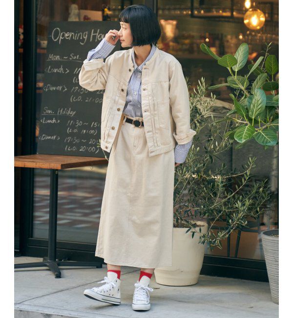 Lbc with Life「LBC ステッチナロースカート」|スカート|