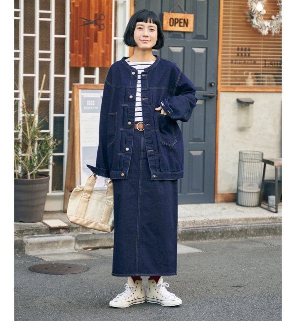 Lbc with Life「LBC ステッチナロースカート」|スカート|