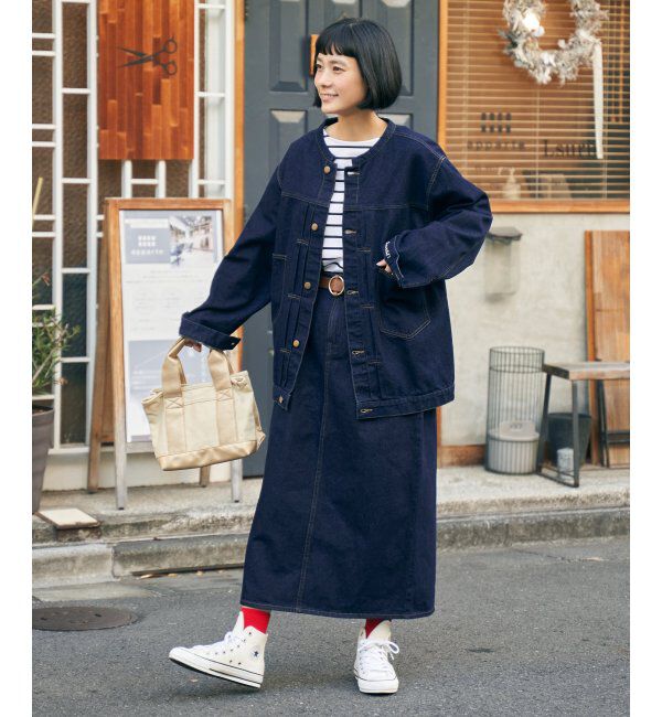 Lbc with Life「LBC ステッチナロースカート」|スカート|