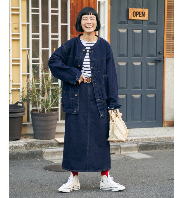 Lbc with Life「LBC ステッチナロースカート」|スカート|