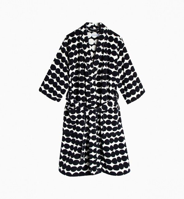 Marimekko「Rasymatto バスローブ」|その他|ホワイト&times;ブラック