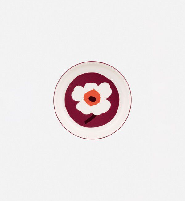 Marimekko「Unikko プレート 20.5cm」|その他|ﾎﾜｲﾄ&times;ﾊﾞｰｶﾞﾝﾃﾞｨ&times;ﾚｯﾄ