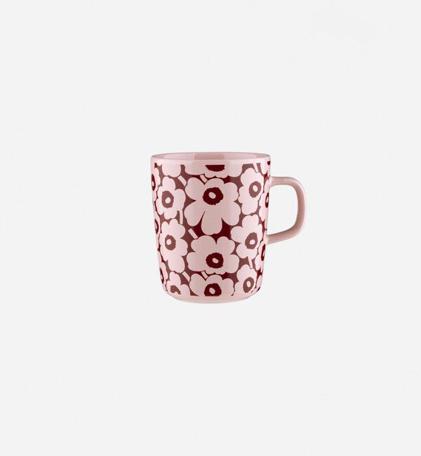 Marimekko「【日本限定】Pikkuinen Unikko マグカップ 250ml」|その他|ピンク&times;バーガンディ