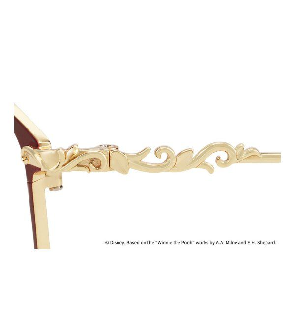  「 ウェリントン型 メガネ | 軽量、眼鏡、くまのプーさん Zoff  レンズ交換券付 レンズ交換券付」|メガネ|