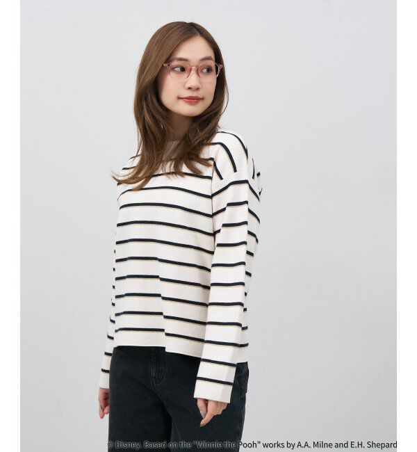  「 ボストン型 メガネ | 軽量、伊達めがね、読書、くまのプーさん Zoff  レンズ交換券付 レンズ交換券付」|メガネ|