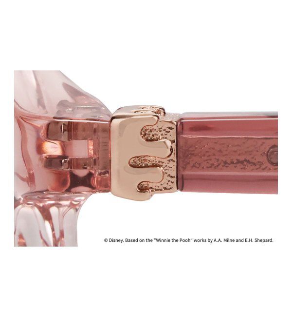  「 ボストン型 メガネ | 軽量、伊達めがね、読書、くまのプーさん Zoff  レンズ交換券付 レンズ交換券付」|メガネ|