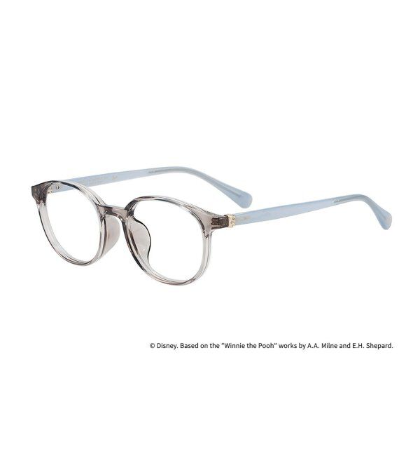  「 ボストン型 メガネ | 軽量、伊達めがね、読書、くまのプーさん Zoff  レンズ交換券付 レンズ交換券付」|メガネ|