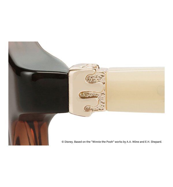  「 ボストン型 メガネ | 軽量、伊達めがね、読書、くまのプーさん Zoff  レンズ交換券付 レンズ交換券付」|メガネ|