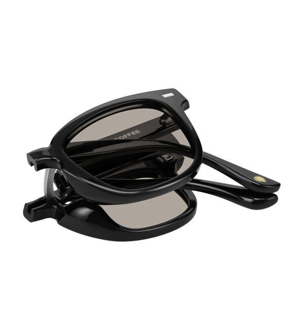  「 ウェリントン型 サングラス | 折りたたみ式、（専用ケース付）、カラーレンズ Zoff  レンズ交換券付」|サングラス|