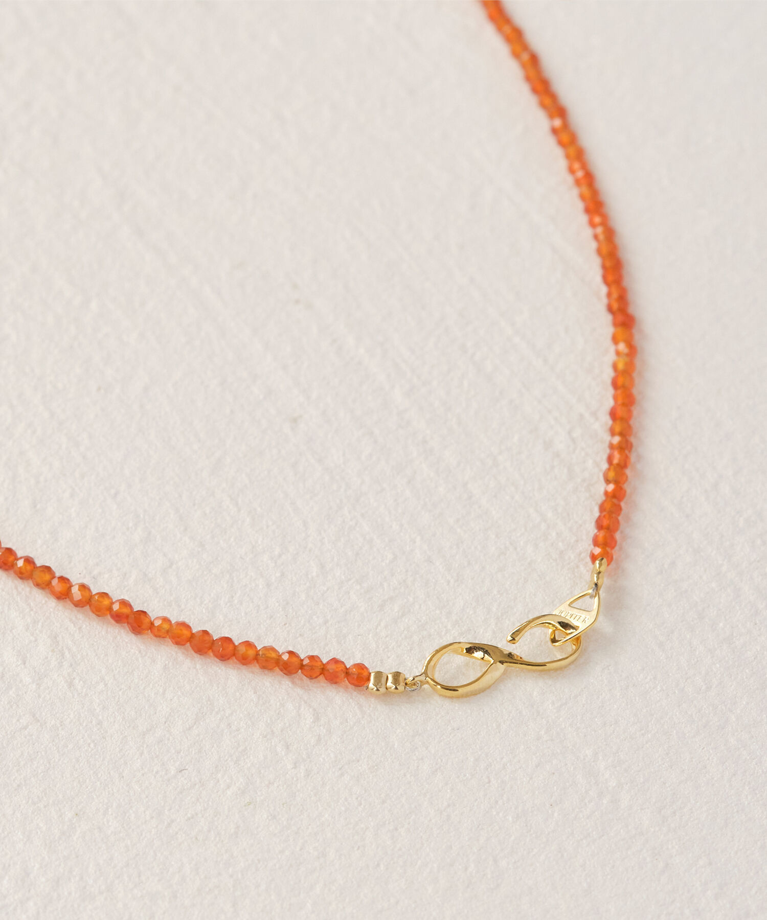 JUPITER「天然石ビーズネックレス/金属アレルギー対応/ニッケルフリー　カーネリアン」|ネックレス|