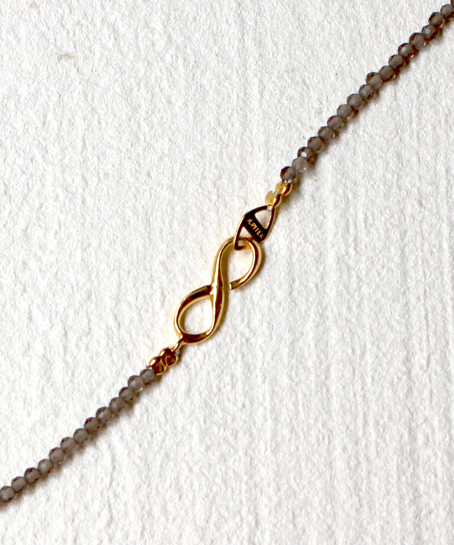JUPITER「天然石ビーズネックレス/金属アレルギー対応/ニッケルフリー　スモーキークォーツ」|ネックレス|